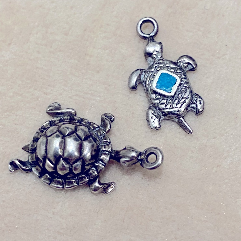 Vintage Pair of Turtle Charms